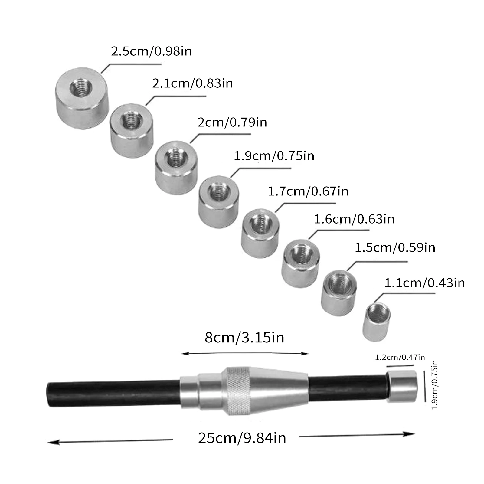 Clutch Alignment Tool Kit, 10PCS Universal Clutch Alignment Aligner Tool Set, Auto Repair Tools for Light Truck Tractors