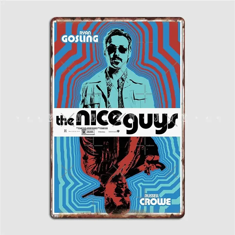 The Nice Guys Detectives Graphic Poster Metal Plaque Cinema Garage Bar Cave Printing Plaques Tin Sign Poster