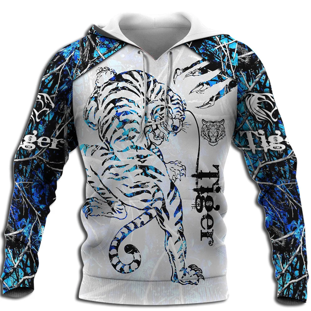 

CLOOCL Men Hoodie Funny Mighty Tiger 3D Printed Long Sleeves Hoodie Fashion Sweatshirt Women Zipper Tracksuit Sudadera Hombre