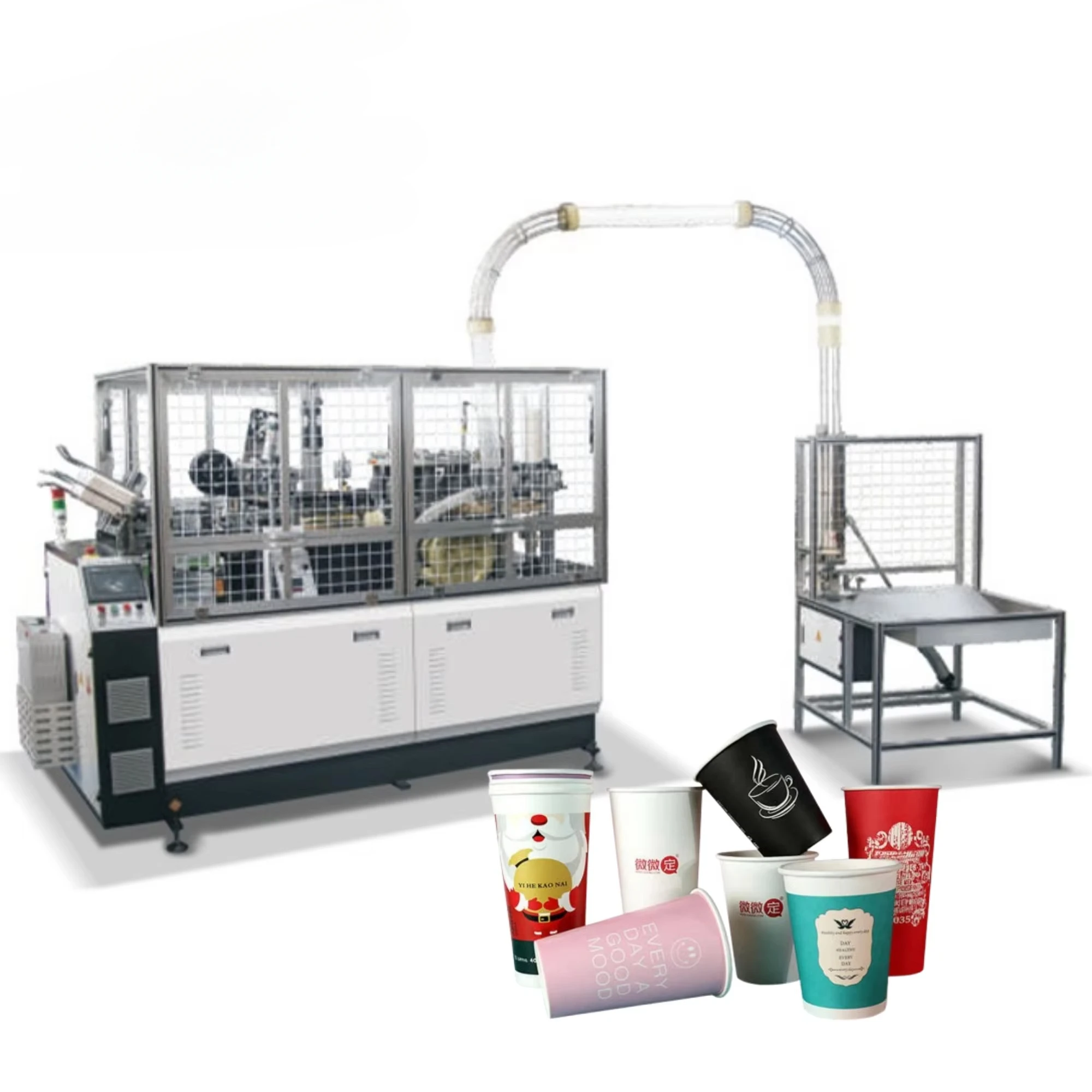 High Speed Disposable 2-16Oz Paper Cup Forming Machine 4kw Tea And Coffee Paper Cup Making Machinery Production Line