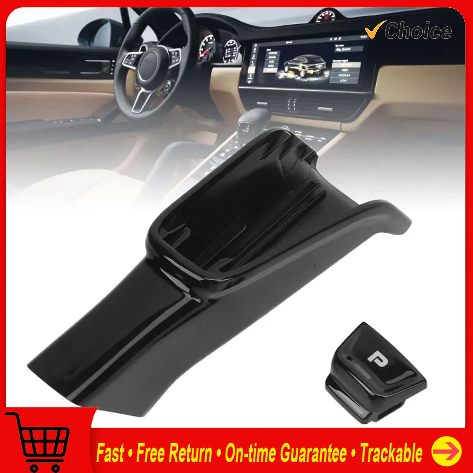 

Gear Shift Knob Button Repair Kit Aesthetic 9Y0713140A Abrasion Proof Gear Shift Knob Lever Cover Anti Scratch for Vehicle