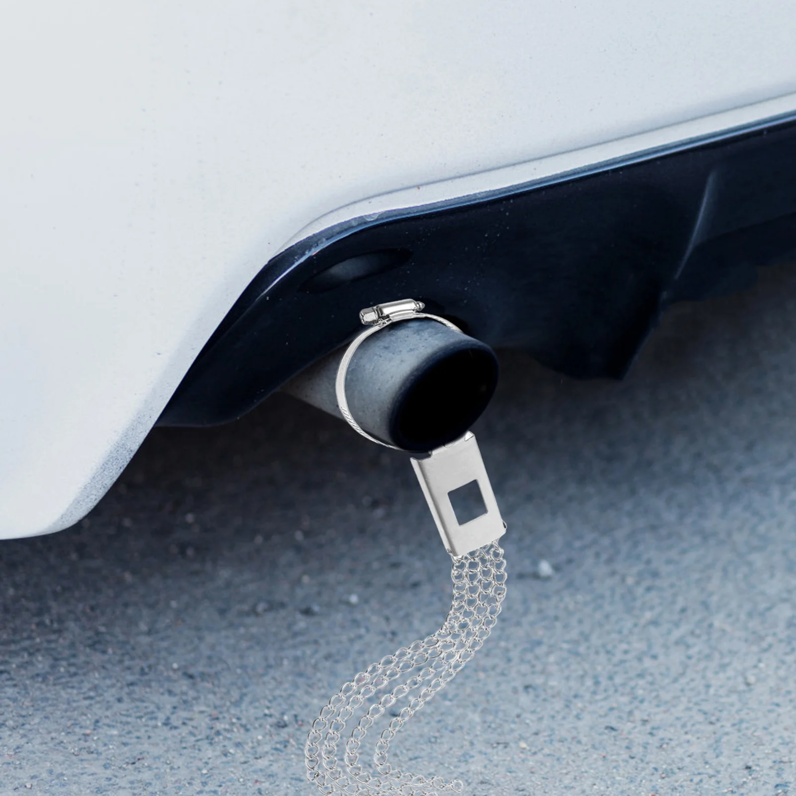 4 Units Car Static Eliminator Strong Metal Chain Anti Static Tail Strip for Effective Ground Discharge Electrostatic Belt Use