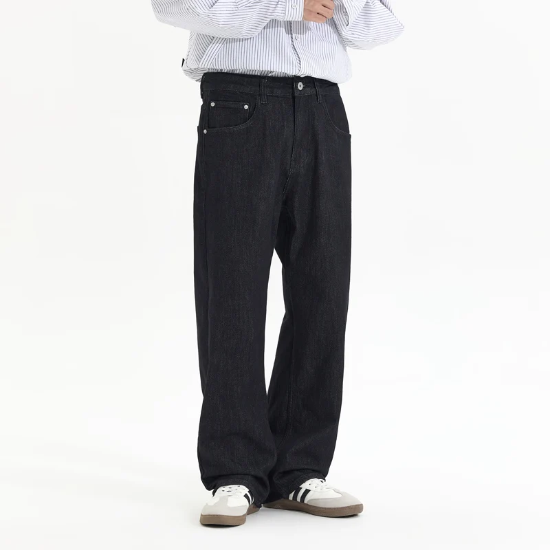 Cleanfit élastique ample Baggy jean hommes japonais Streetwear mode Vintage décontracté jambe large droite Denim Cargo jean pantalon