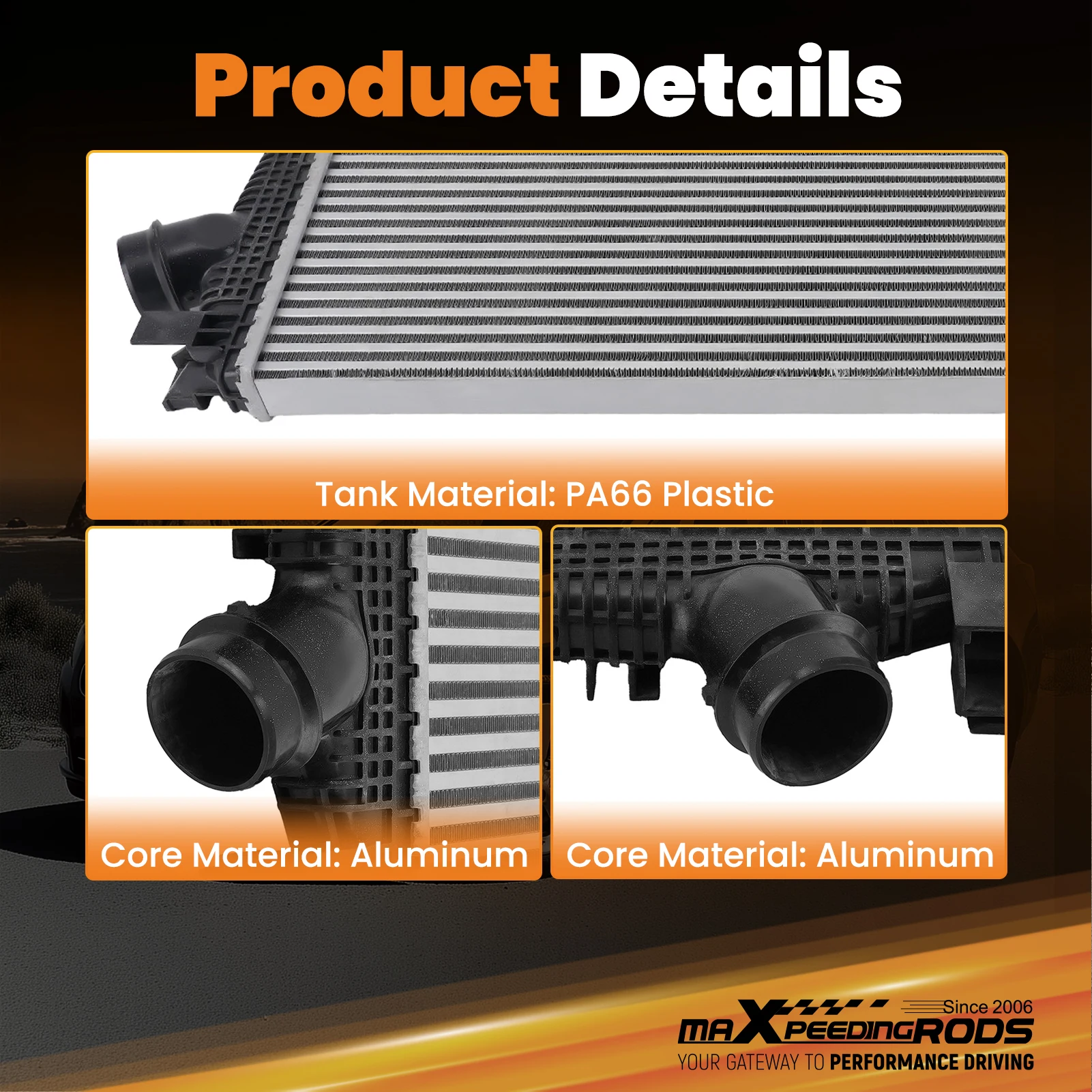 

New Charge Air Intercooler For Chevrolet Cruze L4 1.4L 2011-2016 1302148