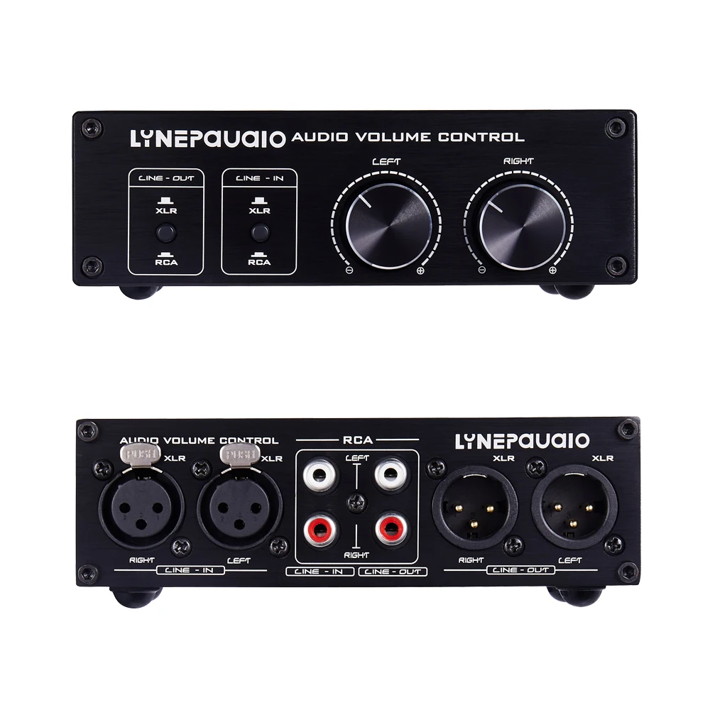 2 Input 2 Output Switch Volume Controller interruttori di segnale RCA a XLR Balance Signal interfaccia RCA e XLR indipendente L/R Channe