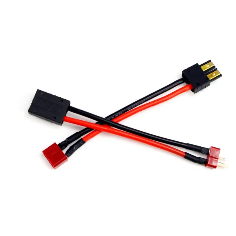 5/10 قطعة 10 سنتيمتر 14AWG عمداء T التوصيل إلى TRX ذكر شاحن أنثي موصل كابل لبطارية ليبو RC أجزاء