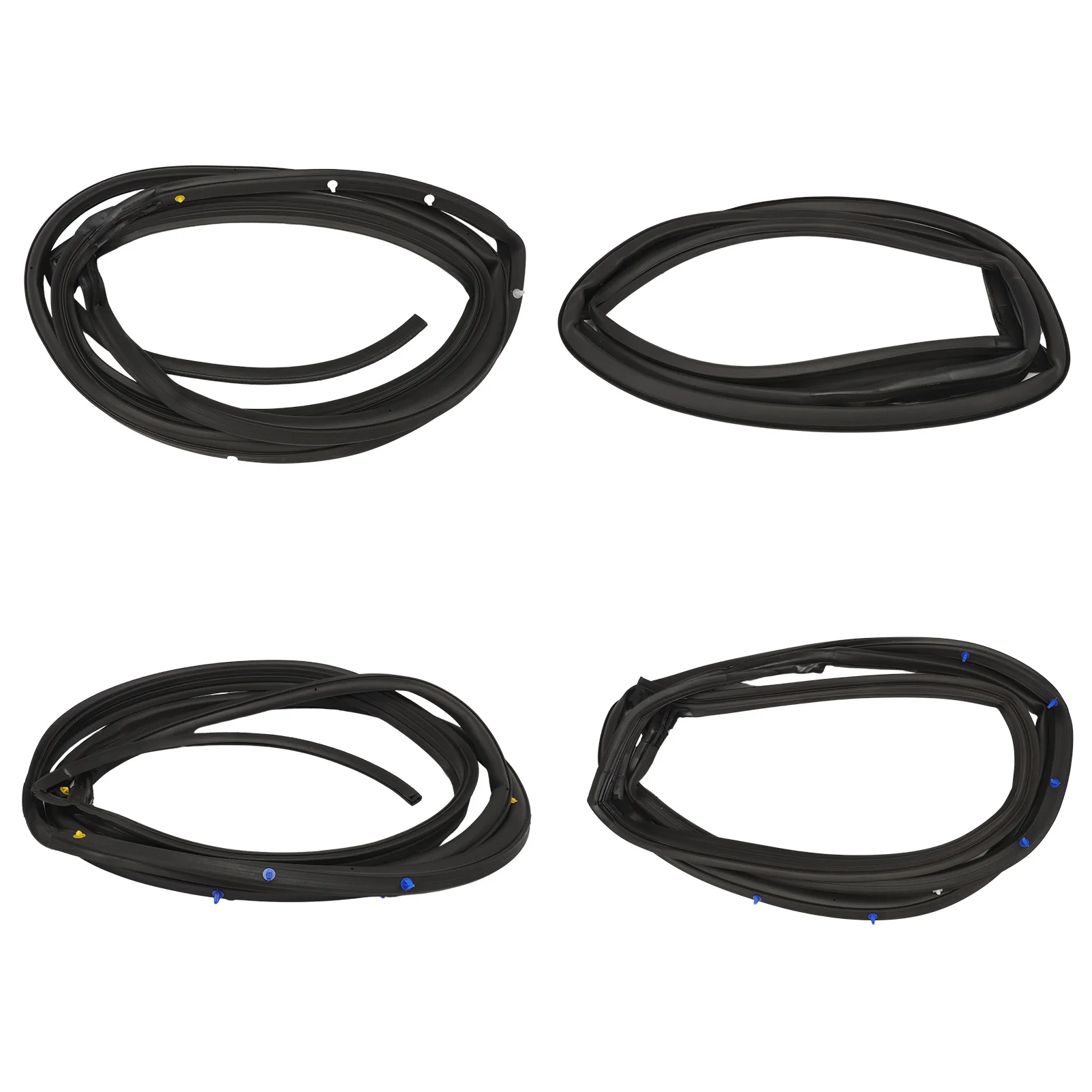 4 PCS Front & Rear Door Rubber Seal Gasket Weatherstrip Molding For Honda Civic 2006 2007 2008 2009 2010 2011 72350-SNE-A01