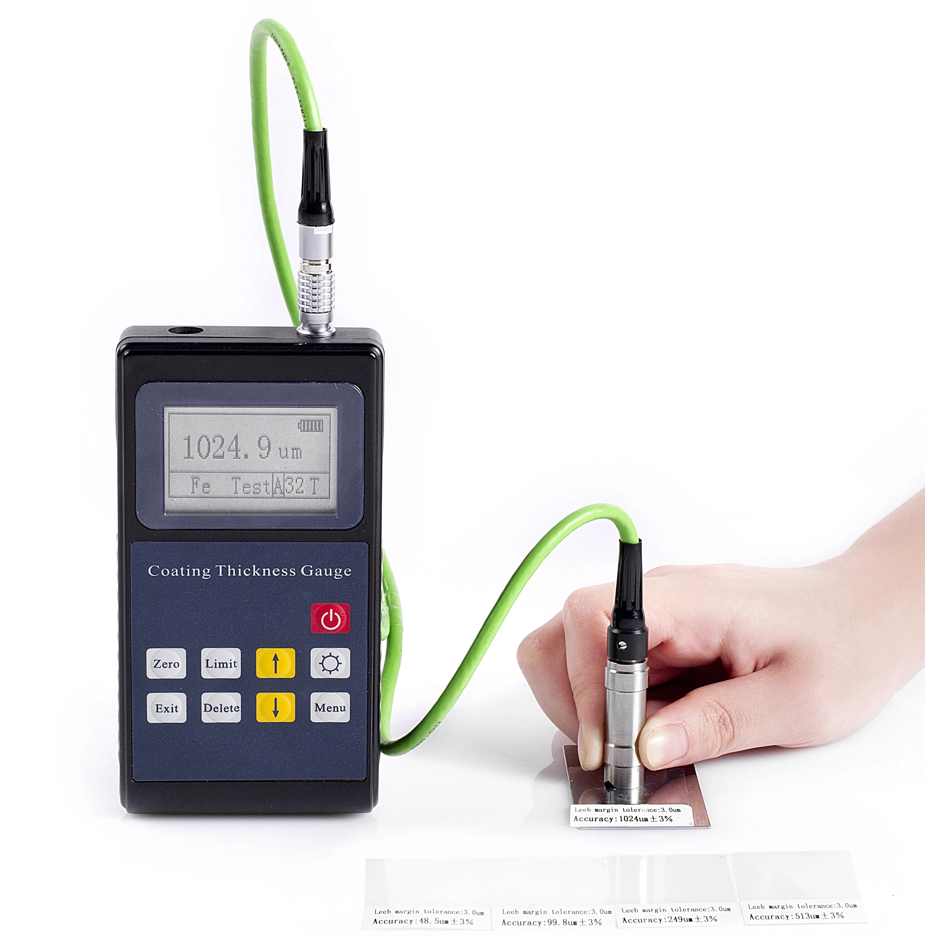 LEEB Magnetic induction Fe eddy current NFe magnetic induction Fe and eddy current NFe equip with 2probesCoating Thickness Gauge