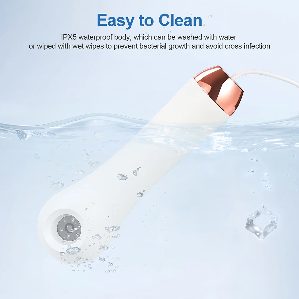 แบบพกพารูขุมขนหนังศีรษะเครื่องตรวจจับ 4X แว่นขยาย Pore แว่นขยายเครื่องทดสอบผิวหน้าเครื่องวิเคราะห์ผมหนังศีรษะเครื่องวินิจฉัย