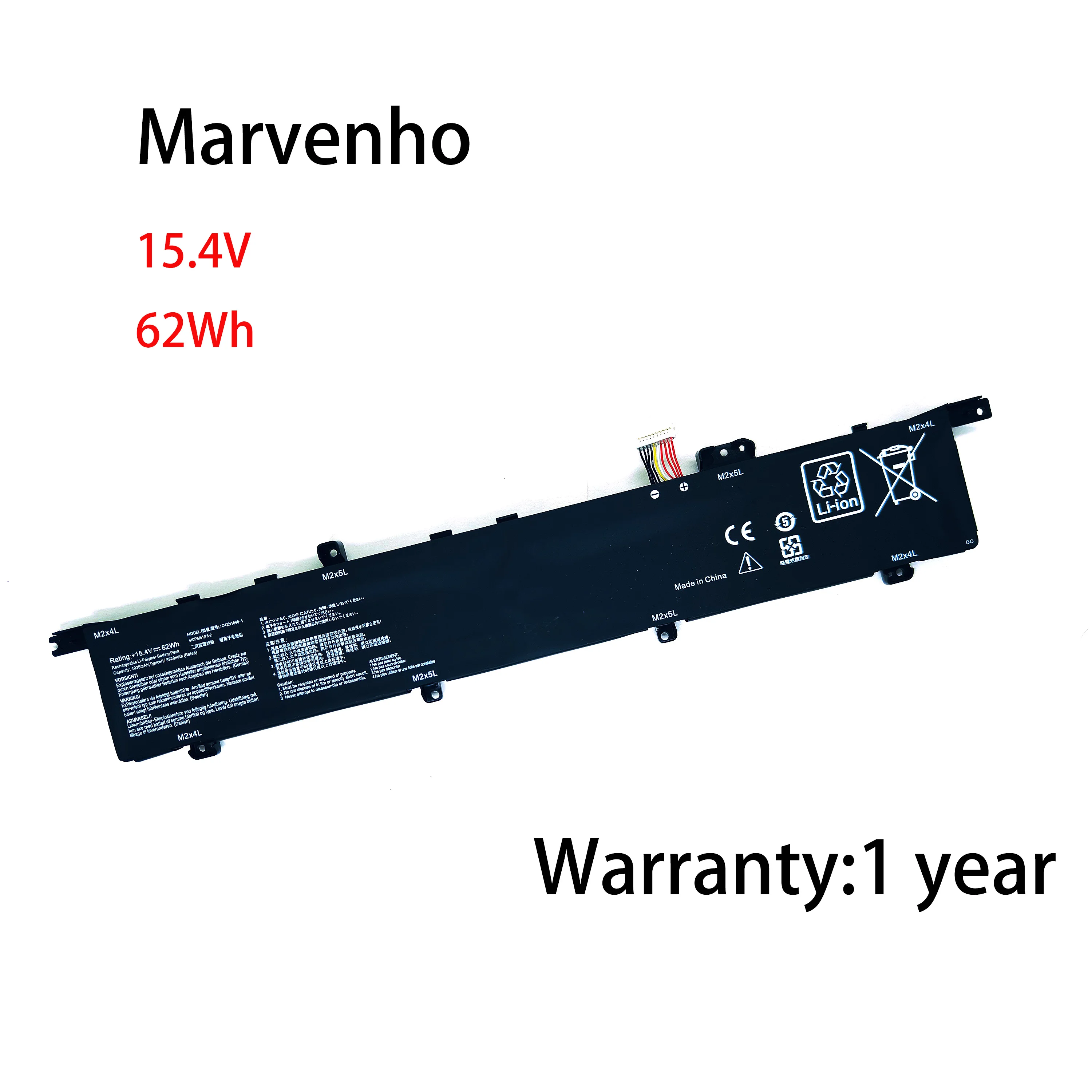 Marvenho New 15.4V 4038mah 62WH  C42N1846  C42N1846-1  Laptop Battery for ASUS UX581  UX581GV ZenBook Pro Duo UX581GV