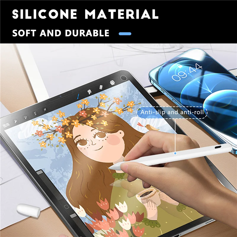 Stylus Pen Protective Cover For  Pencil 2 Cases Portable Soft Silicone Pencil Case Accessory