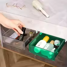 Under Desk Drawer Storage Box Office Storage Drawer Slide Out Underdesk Organizer For Desktop Attachable Slide Out Drawer - AliExpress 