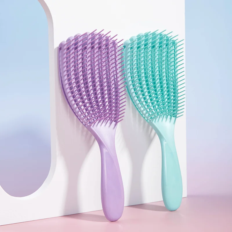

Shell-shaped Massage Hair Brush Wide Teeth Hollow Out Comb Anti-static Wet Styling Comb Scalp Massage Hairdressing Tools Gifts