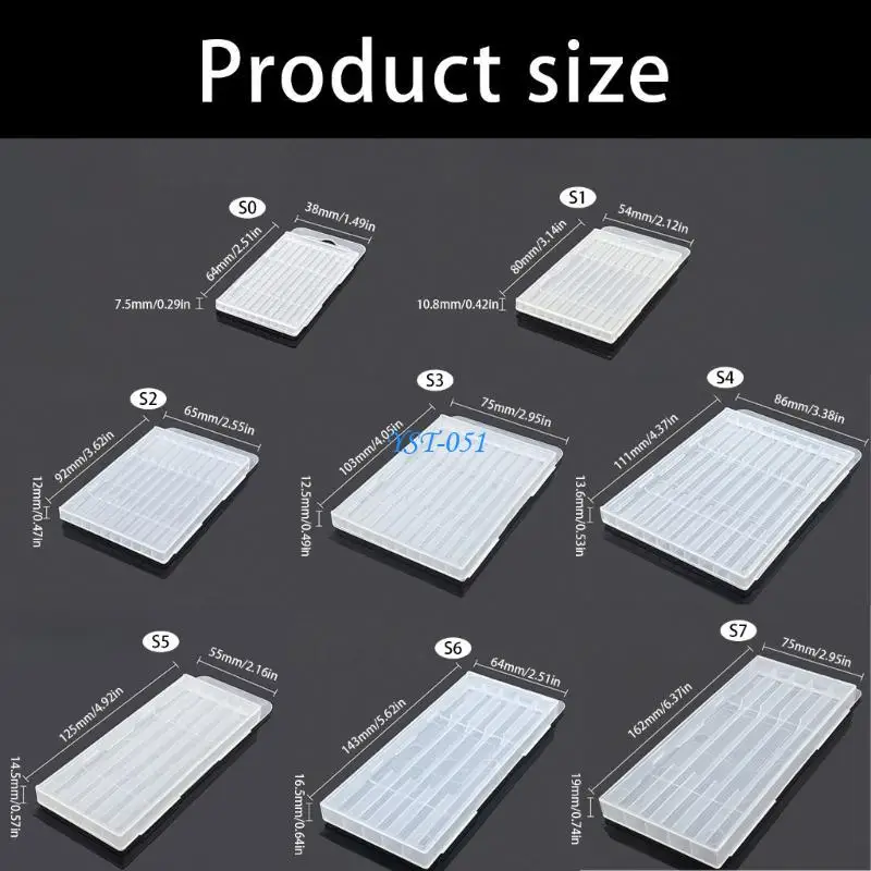 صندوق أدوات الأجهزة E15A لقم الثقب والصنابير مع إغلاق آمن وخطاف تعليق وحقيبة أدوات بلاستيكية شفافة #6