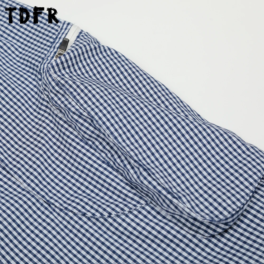 กระเป๋าลายสก๊อตกางเกงลายสก๊อต Mens Retro Casual Elastic เอวจีบตรงขากว้าง Baggy กางเกง Man