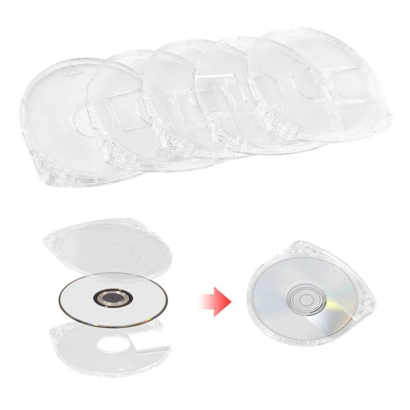 استبدال واضح PSP UMD واقية لعبة القرص حقيبة للتخزين شل غطاء لسوني PSP1000/2000/3000 إصلاح الملحقات