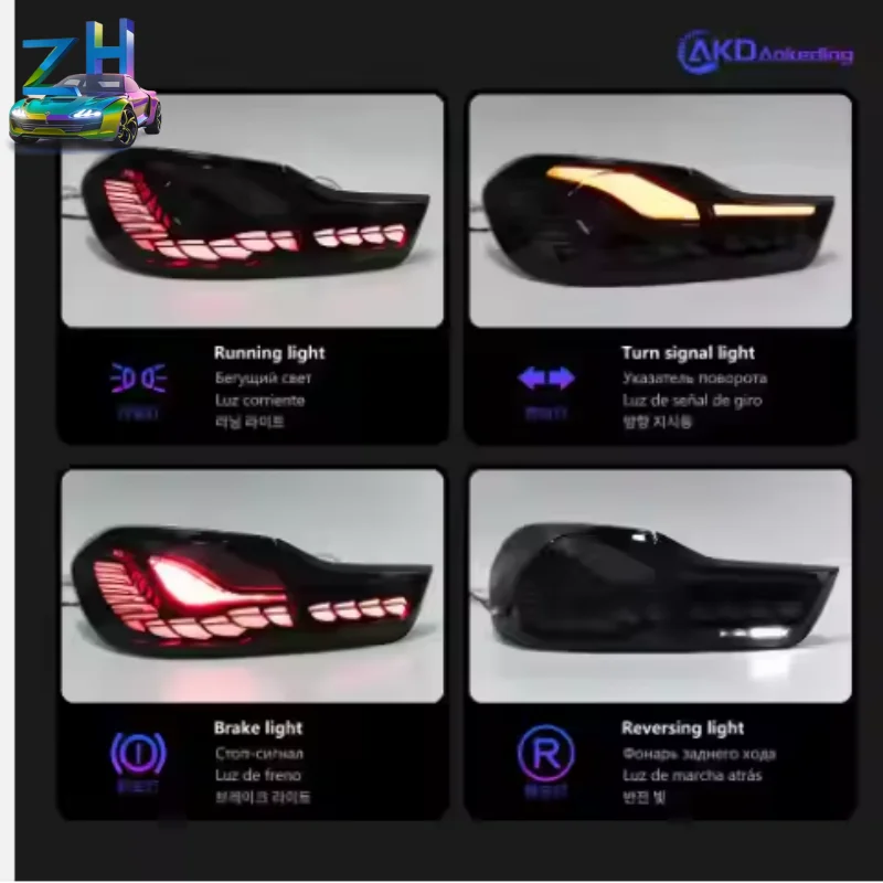 

Car Lights for BMW F32 LED Tail Lamp 2013-2020 F82 Tail Light M4 F36 425i 430i Rear Trunk Stop Brake Dynamic Signal Animation