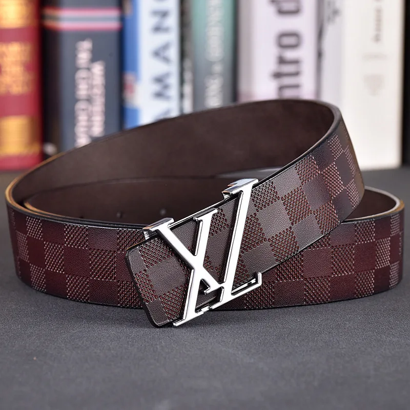 2025 Новый мужской удлиненный ремень, модный коровьей ремень, известный дизайнер, пряжка из нержавеющей стали, 3,8 см, бесплатная доставка по всему миру