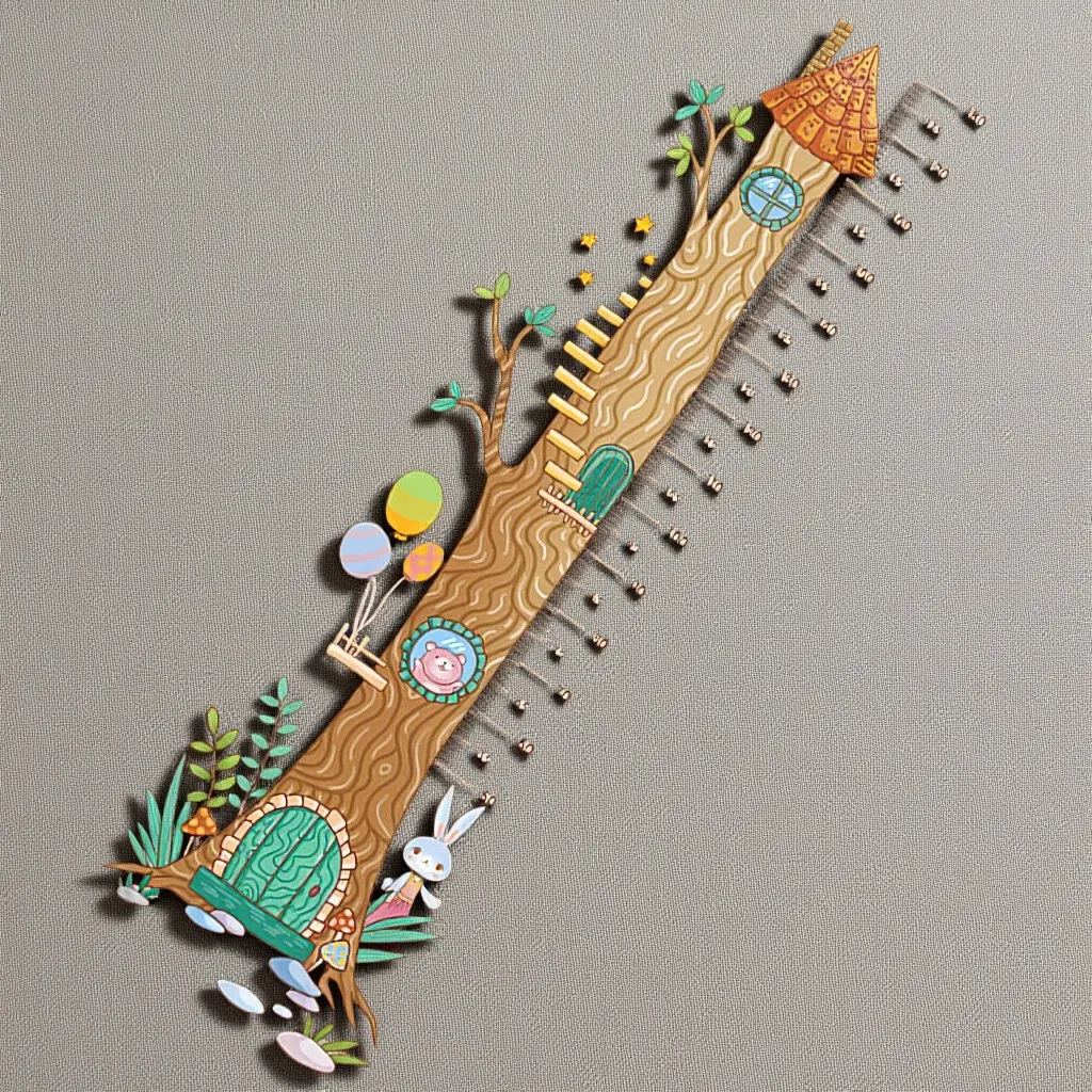 

Наклейка на стену для измерения роста детей, 1 лист, самоклеящаяся, из прочного премиум-материала, для декора детской комнаты