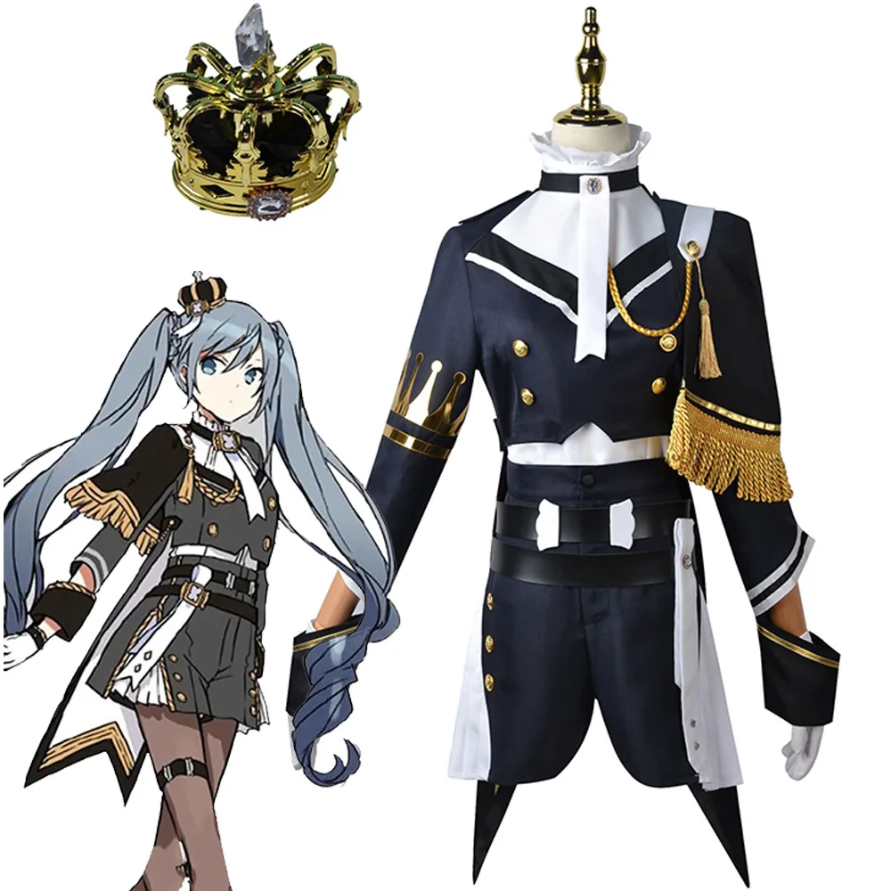 IN STOCK SanyMuCos Military Uniform MikuCospaly Hatsune MikuAnimeMilitary Uniform MikuDress Cospaly Outfit Comic-con Birthday