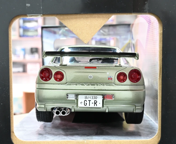 Solido 1:18 R34 1999 JDM Simulation Limited Edition Alloy Metal Static Car Model Toy Gift