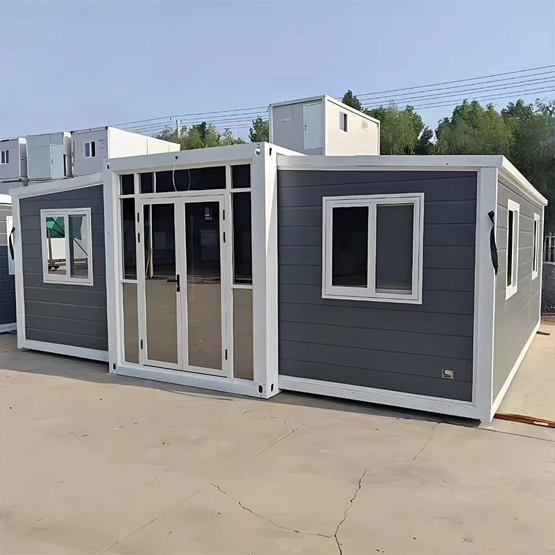 40ft Prefab Folding Container House Expandable Home Luxury Double Wing