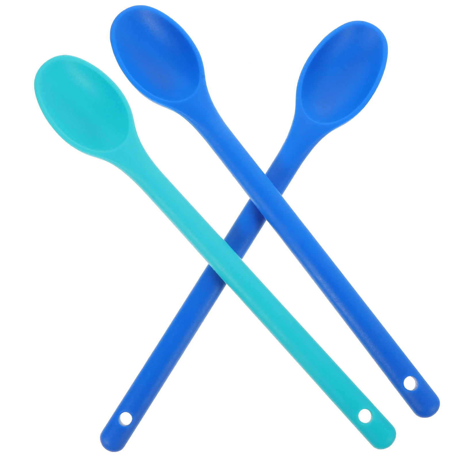

3pcs Multipurpose Cooking Grade Salad Baking Spoons Silicone Spoons Ergonomic Non Stick Kitchen Cooking Baking Tools