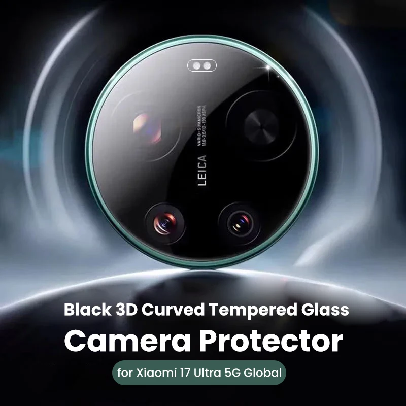 

3D Clear Tempered Glass Lens Cap for Xiaomi Xaiomi Xiaomy Mi 17 Ultra 5G 25128PNA1G,2512BPNDAG 6.9" Phone Camera Protector Film