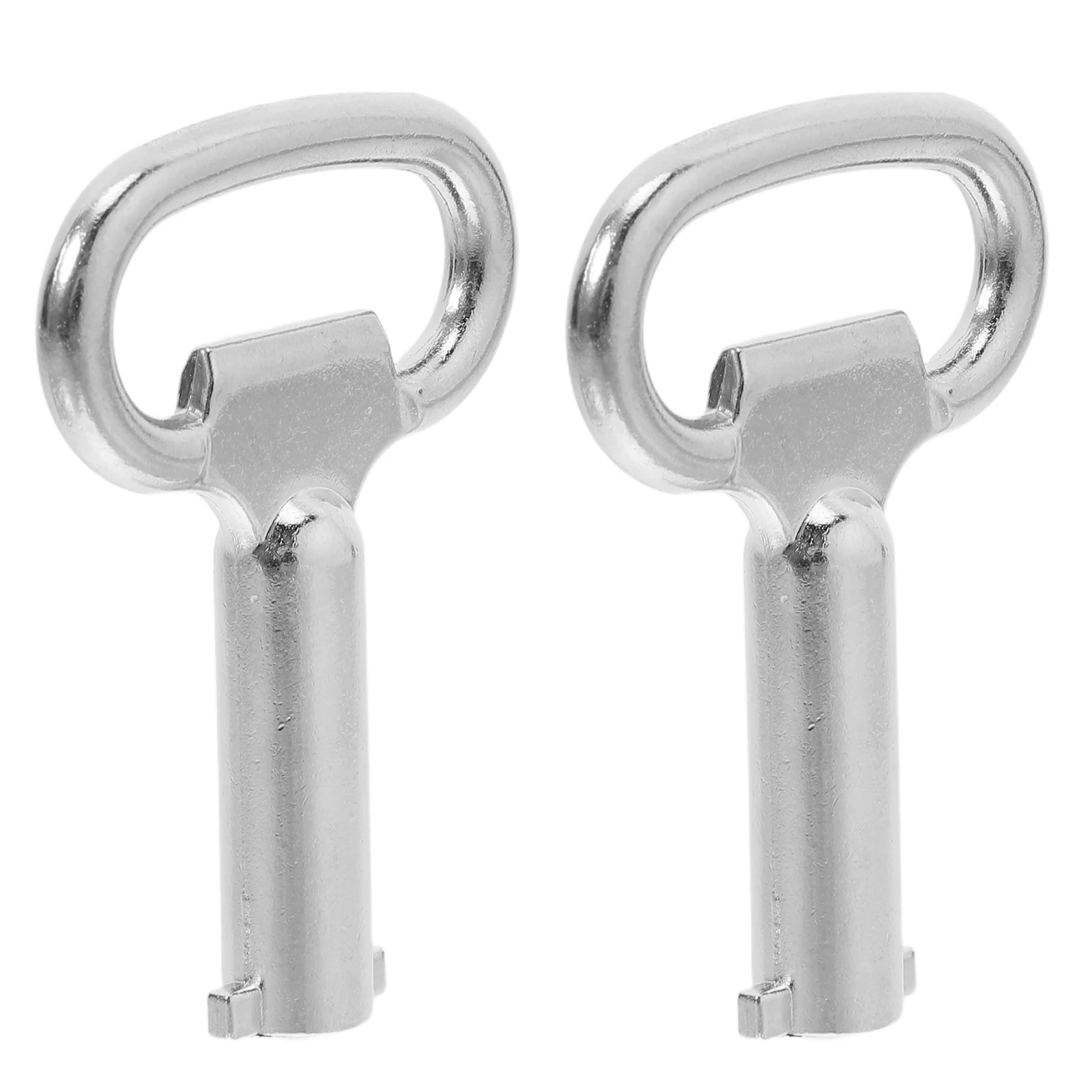 

2pcs Electric Cabinet Keys Metal Zinc Alloy Multi-Function Tool For Gas Meter Water Shut Off Radiator Bleeding Electricians