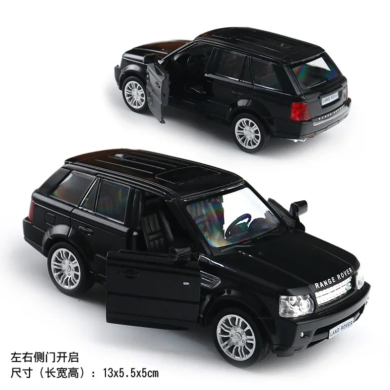 1:36 Land Rover Range Rover SUV Model Car Toys Diecast Alloy with Pull Back Rubber Tires car Models for Boys Kids Gifts F321