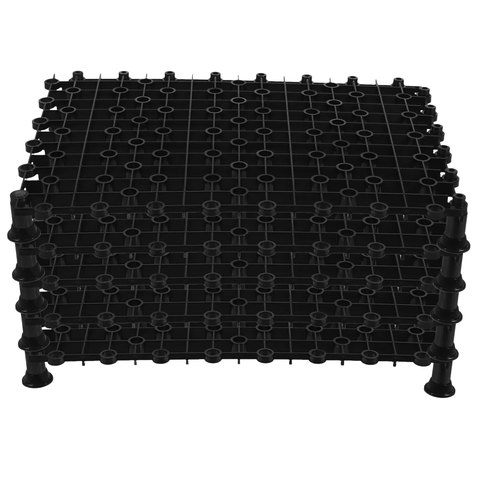 

5pcs Tank Bottom Filter Plate Pvc Black Spliced Flat Smooth High Permeability Aquarium Accessory For Dragon Fish Sea Fish Tank