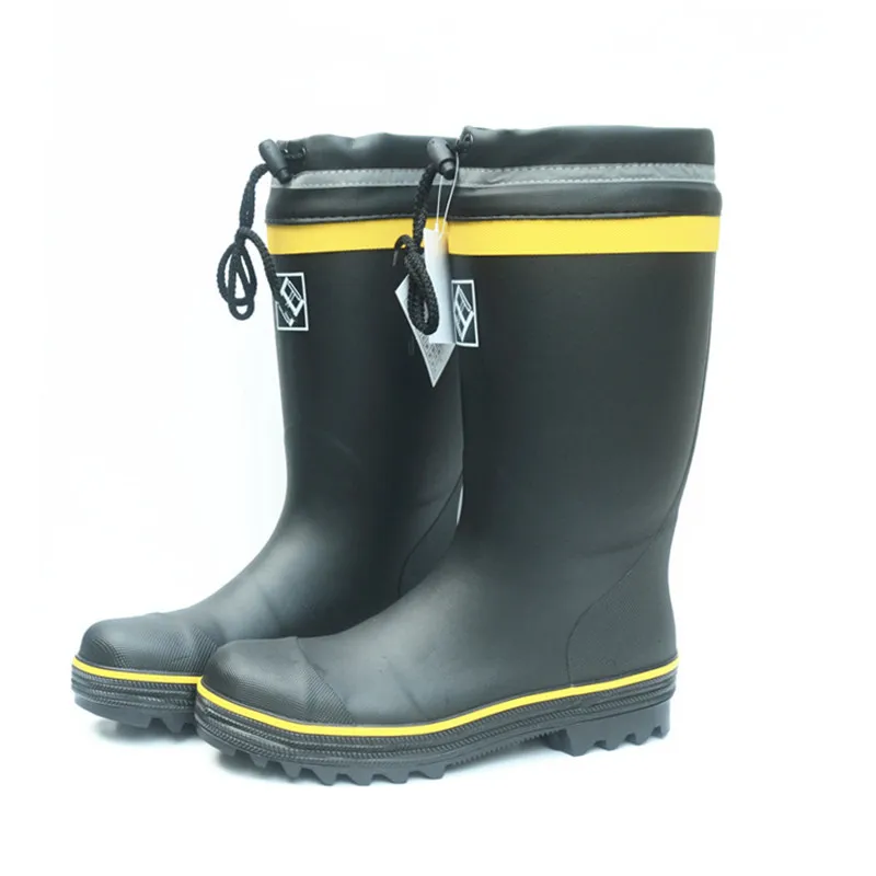 

High Tops Waterproof Rubber Rain Boots Men Women Fishing Wading Boots Outdoor Smash-proof Protective Work Safety Water Shoes 46