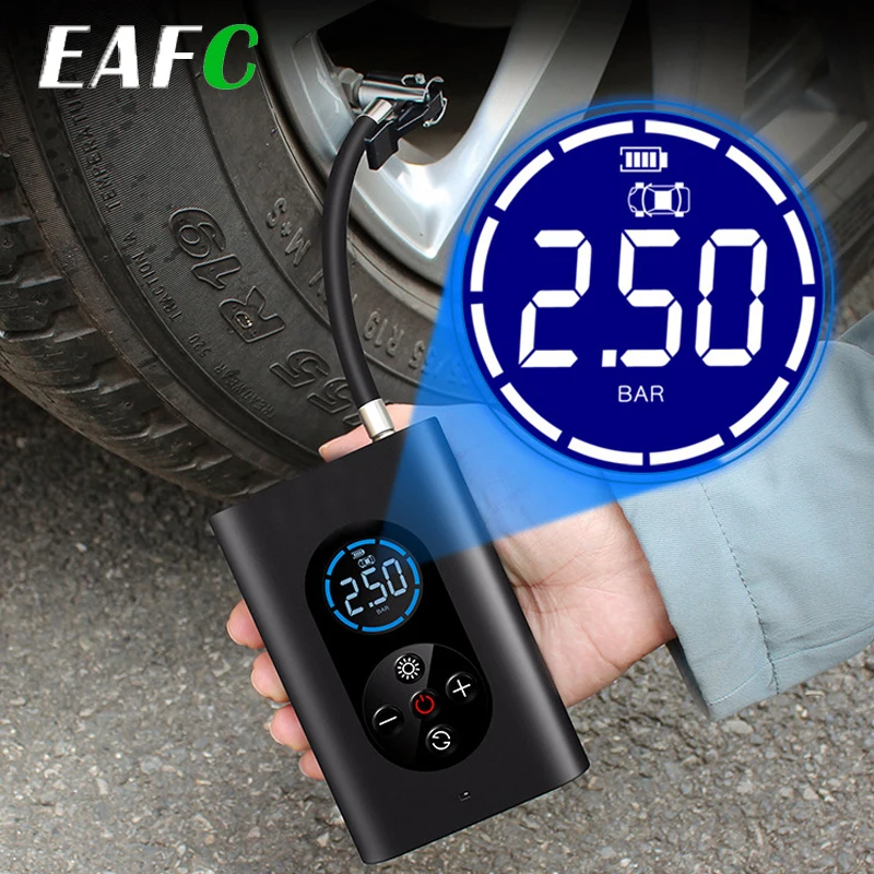 Wireless Car Air Compressor Portable Tire Inflator Air Pump 150PSI Auto Air Pump for Car Motorcycle Balls LED Light Tire Pump