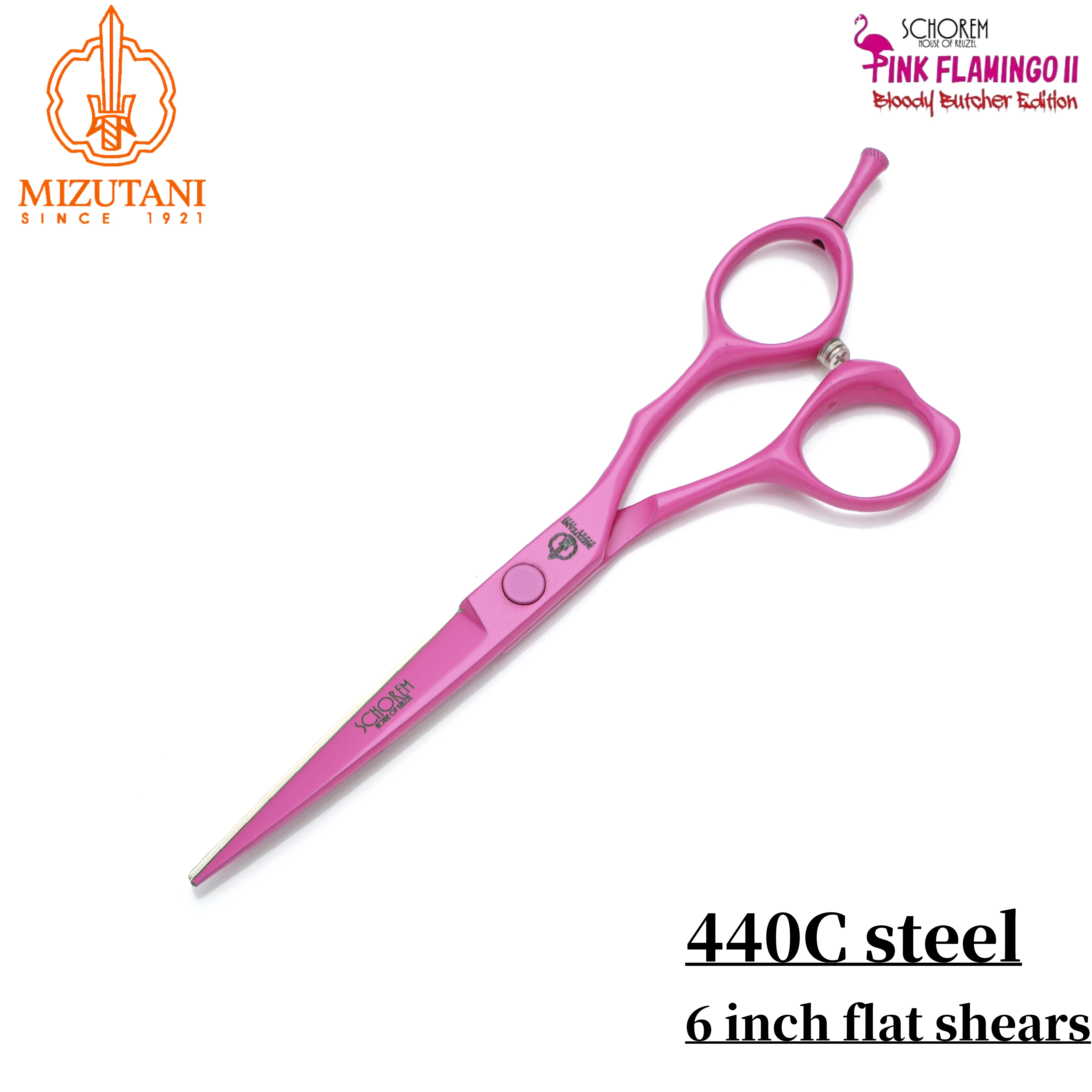 MIZUTANI Professional hair scissors texture thinning shears  Flamingo series 440C 5.5-6-6.5inch  Barber