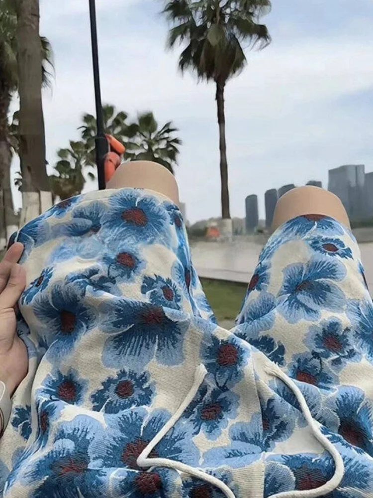 

Hawaiian Ethnic Sle Dstring orts ex Beach Sports Pants Youthful Summer Trendy Brand Loose Fit Polyester Blend