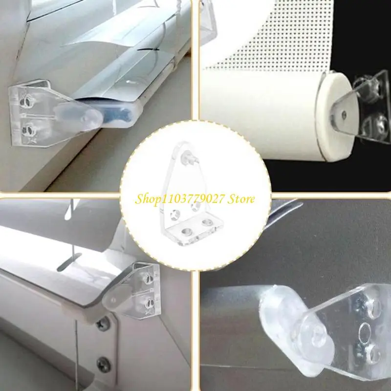 C4DF Pack of 20 Window Blinds Hold Down Clips Secure Positioning Hooks Bottom Rails Holders Brackets for Living Room Bedroom
