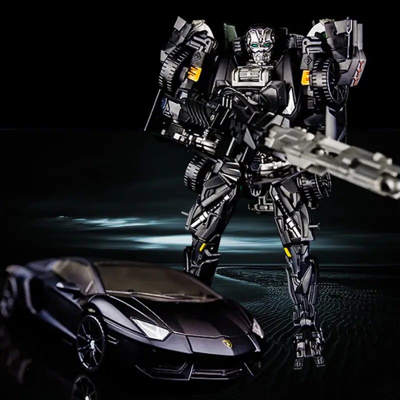 Robot de juguete de aleación deformado con bloqueo de transformación, figuras de coche Lamborghini Aventador, figuras de acción de película, juguete para niños, regalo