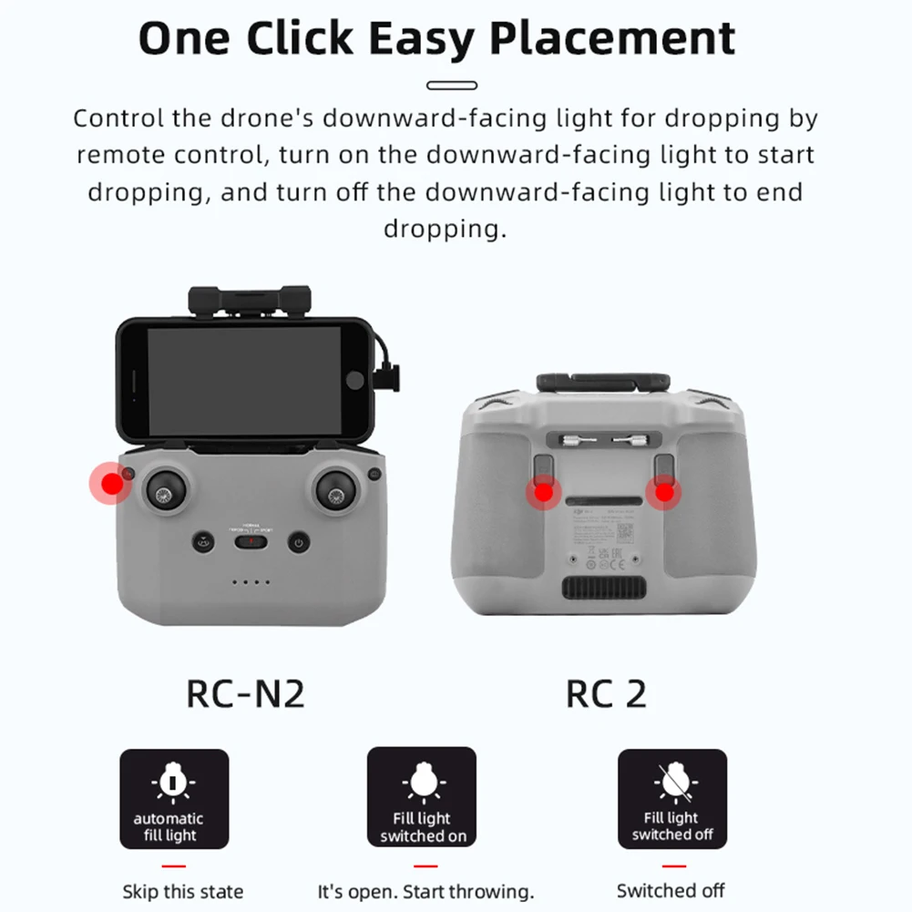 Dla DJI Mini 4 Pro Drone System miotacza zrzutu powietrza z ładowaniem USB Dropper dostawa Dropper do wyszukiwania ślubów wędkarskich