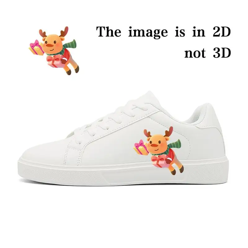 

Waterproof Slip-ResistantFestival - edition casual shoes, Christmas reindeer elements, outfit plus