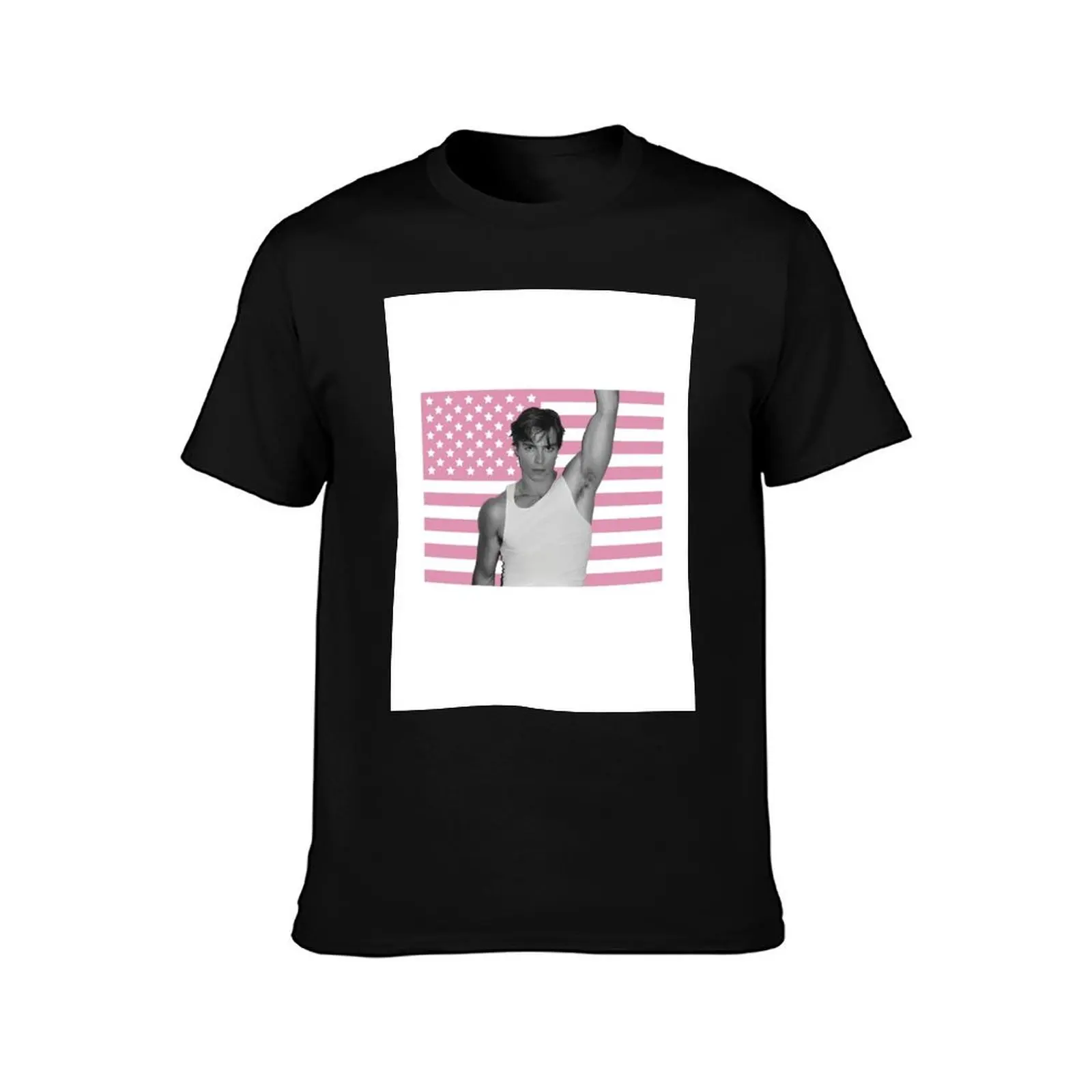 P I N K American F.L.A.G Nicholas Chavez T-Shirt Large Size Breathable Tee