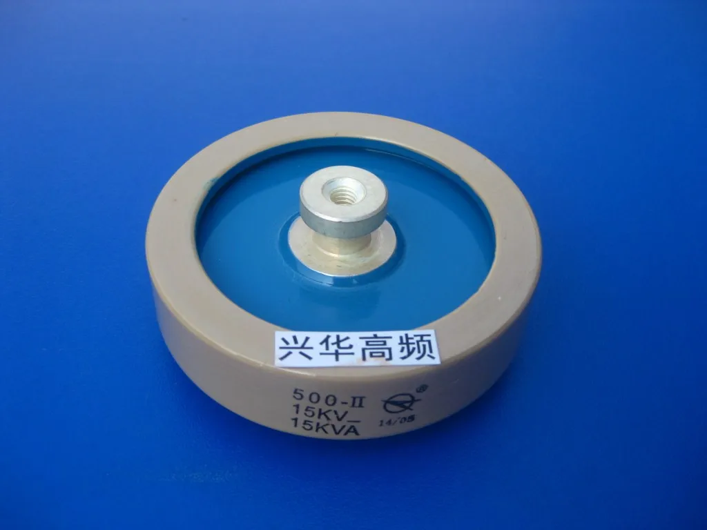 

500-II 15KV 15KVA high frequency machine high frequency plate shape high voltage ceramic ceramic dielectric capacitor 500P 500PF