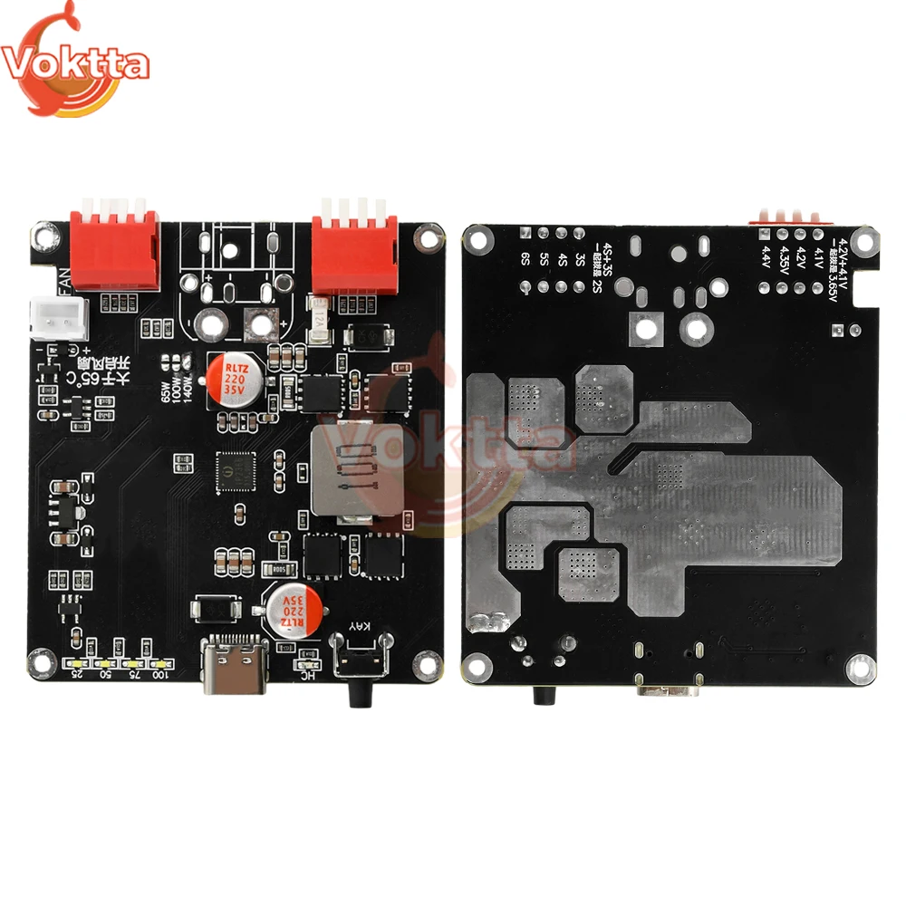 140W Bidirectional Fast Charging Module 2S 3S 4S 5S 6S Lithium Battery Charging Board IP2366 BMS Charger Auto Temperature Contro