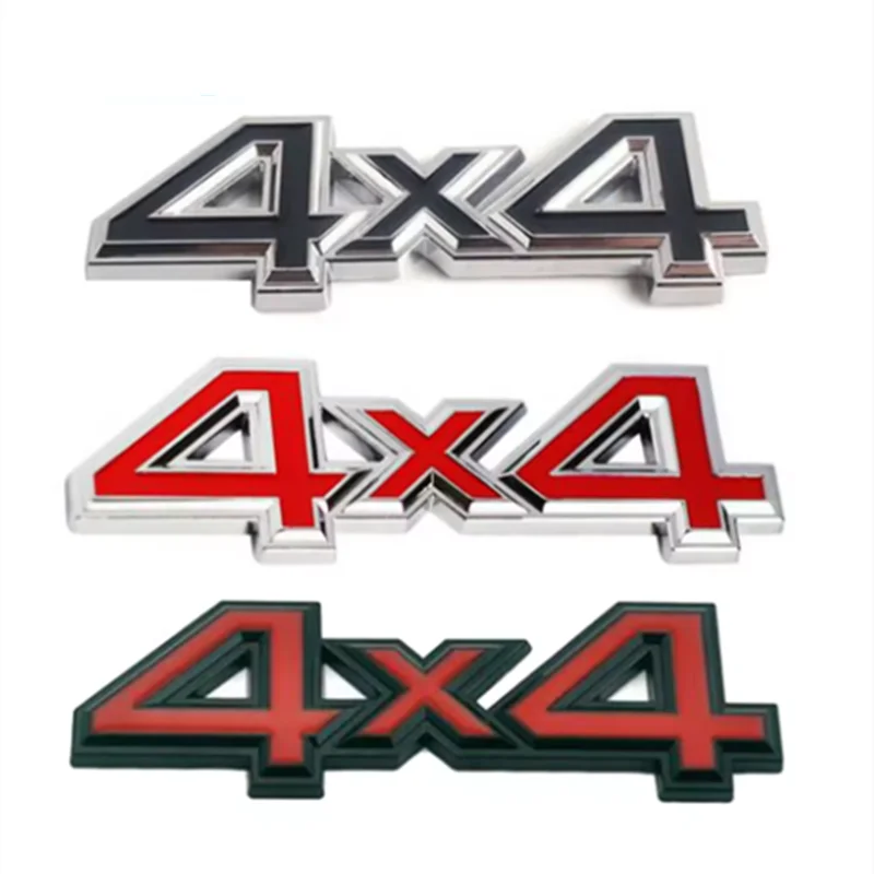 DSYCAR 1Pcs 3D Metal 4X4 Four-Wheel Drive Car Sticker Emblem Badge