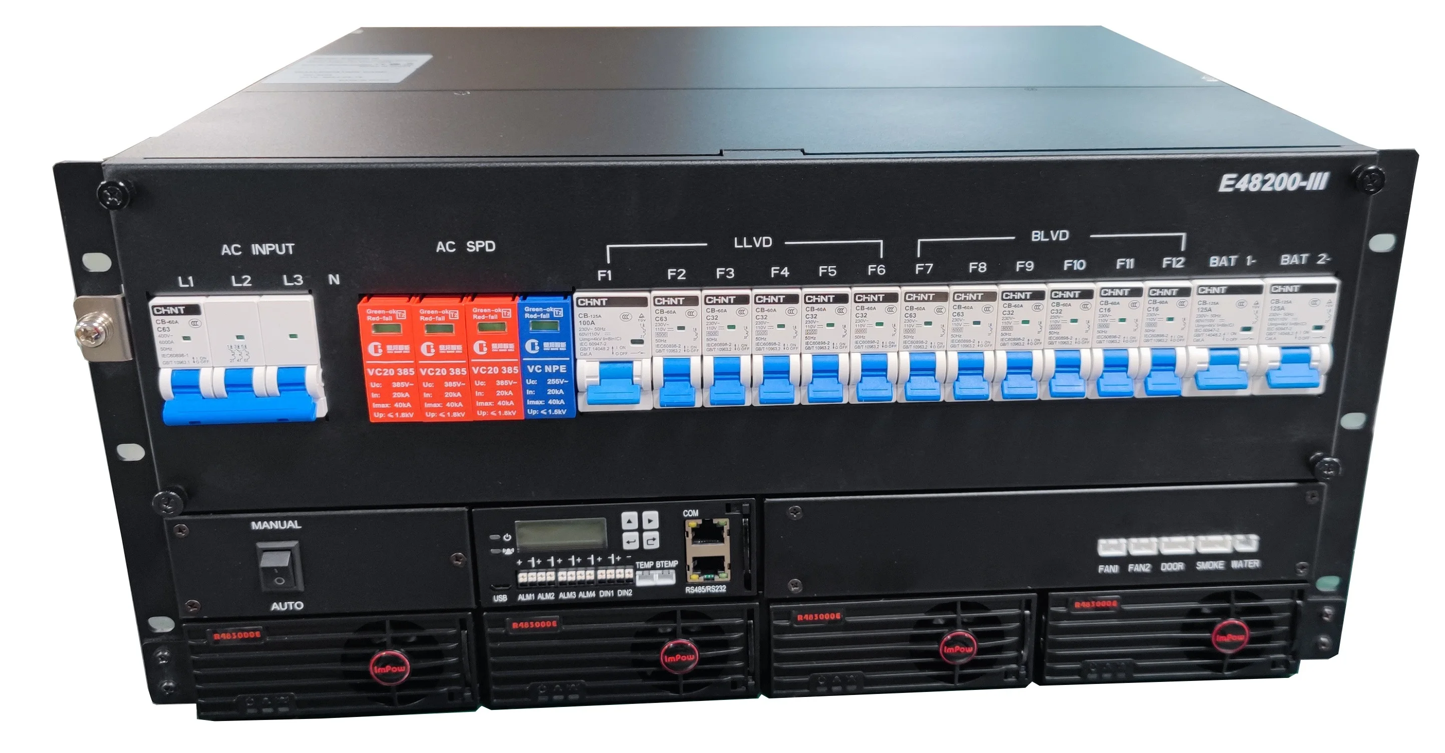 

E48100 3kw Rectifier Module 60A 100A 110ac 220AC- 48VDC Converter Telecom DC Power System