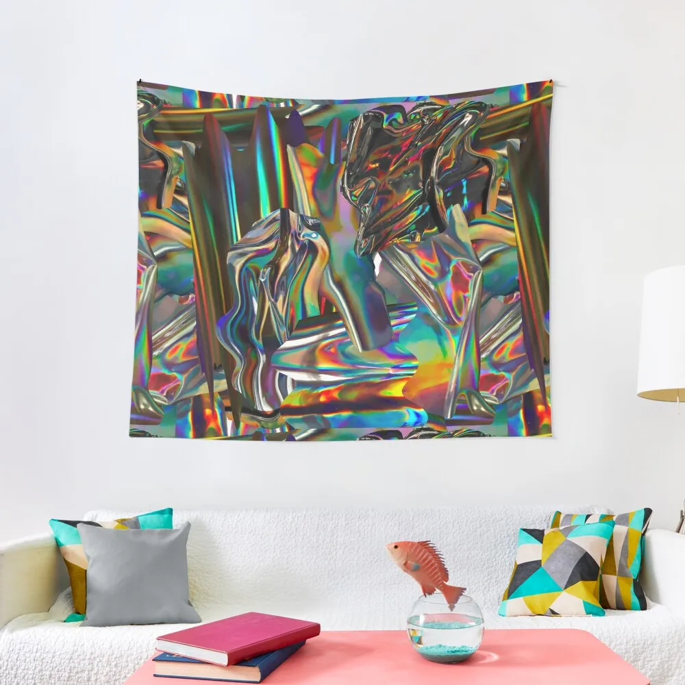 

Holographic Reflections Tapestry Aesthetic Room Decorations Decoration For Rooms Tapestry