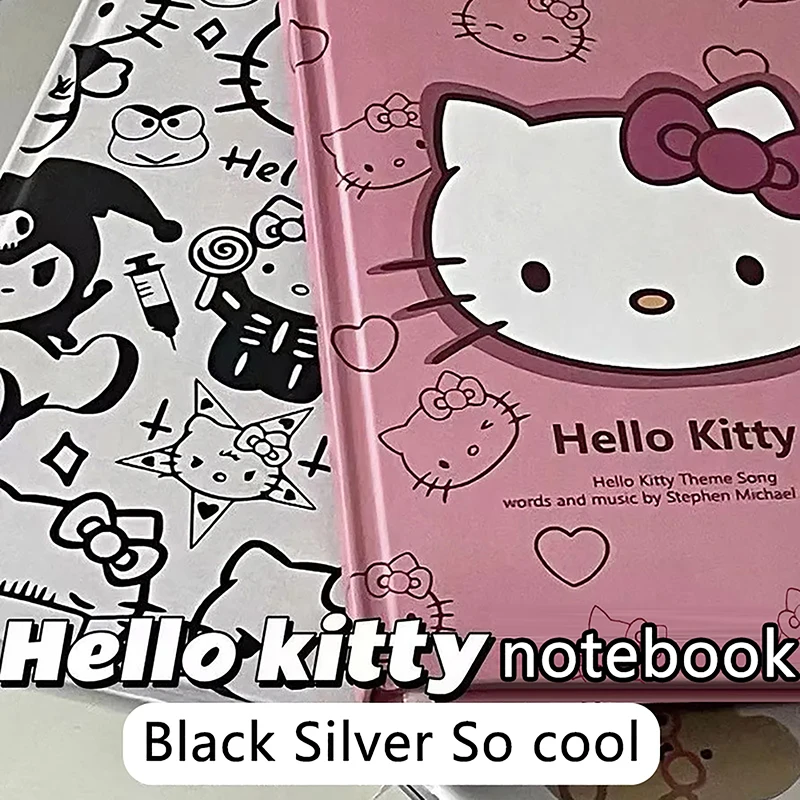 Sanrio Kawaii A5 Notebooks Kuromi Cinnamonroll My Melody Anime Notepads Cute Weekly Planner Writing Paper School Stationery