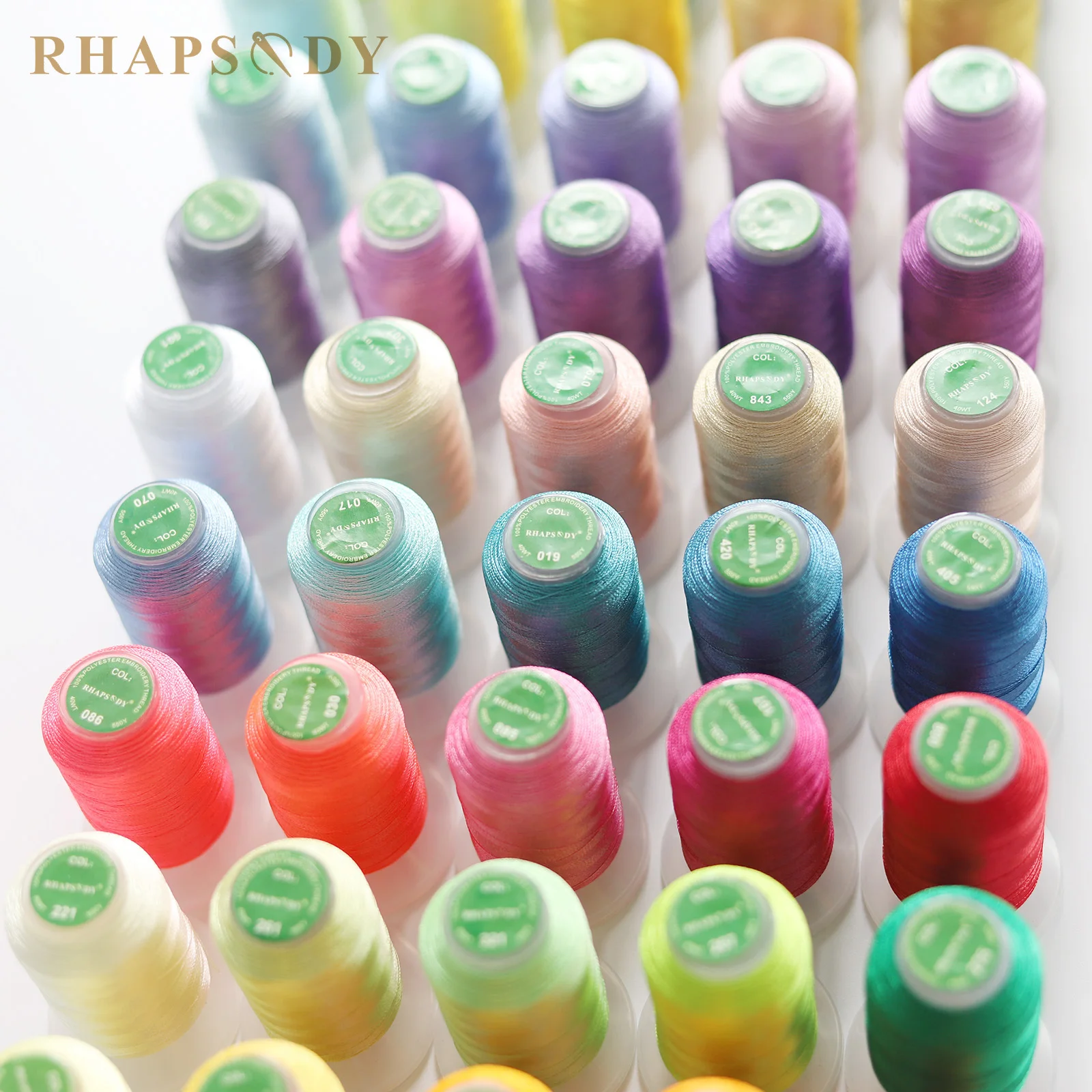 40WT البوليستر التطريز الموضوع خيوط خيوط عالية القوة شين لأخيه/بيبيلوك/آلة جانوم الخياطة الموضوع المنزلي #3