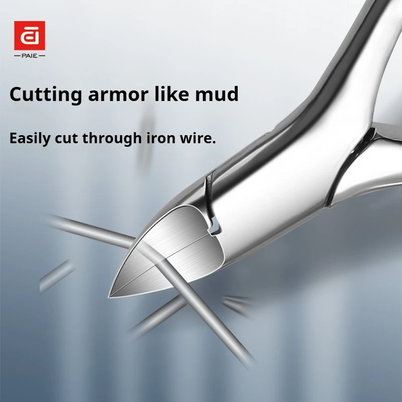 Tronchesi per cuticole Forbici Trimmer Rimozione della pelle morta, Tagliaunghie per unghie dure e spesse per piedi Pinze per becco d'aquila in acciaio inossidabile