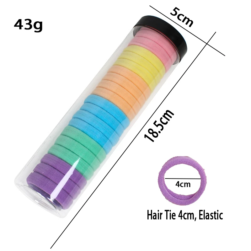 20pcs/set Multicolor High Elastic Hairbands for Women No Damage to Hair Ropes Fashion Hair Accessories