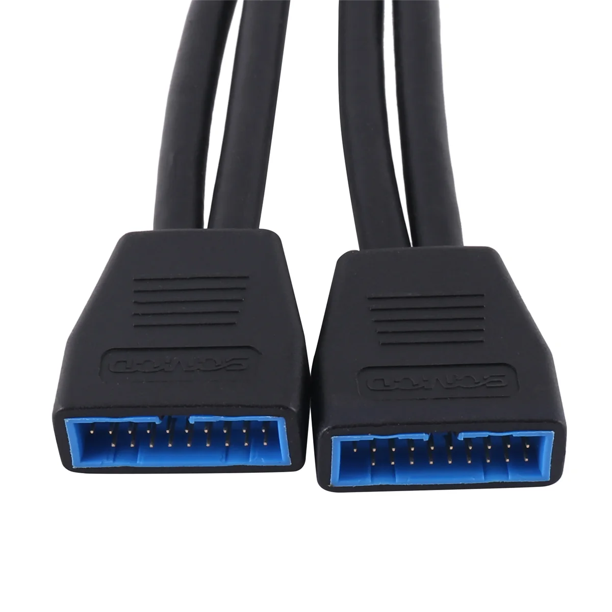Small Mini USB 3.0 19 Pin/20Pin Internal Extension Header 1 To 2 Adapter Splitter Cable for Motherboard